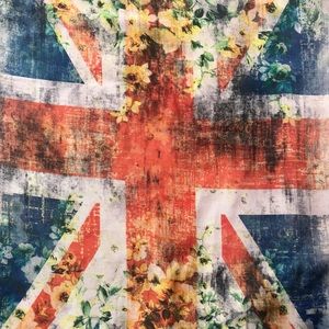 UK British Flag and Floral